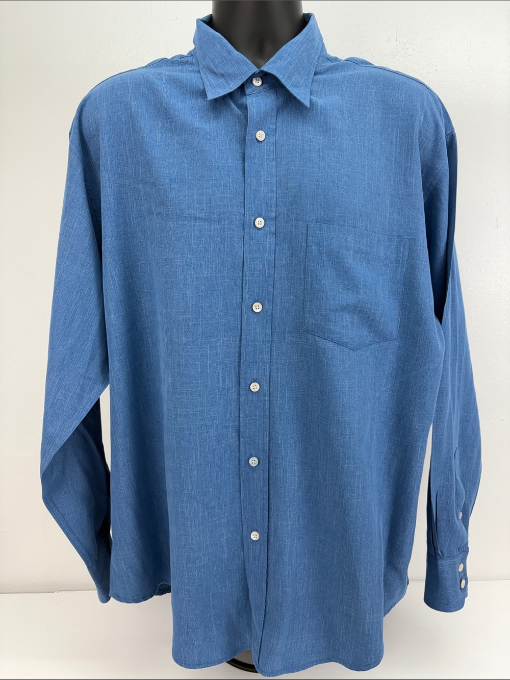 Bugatchi Shirt Mens XL‎ Blue
